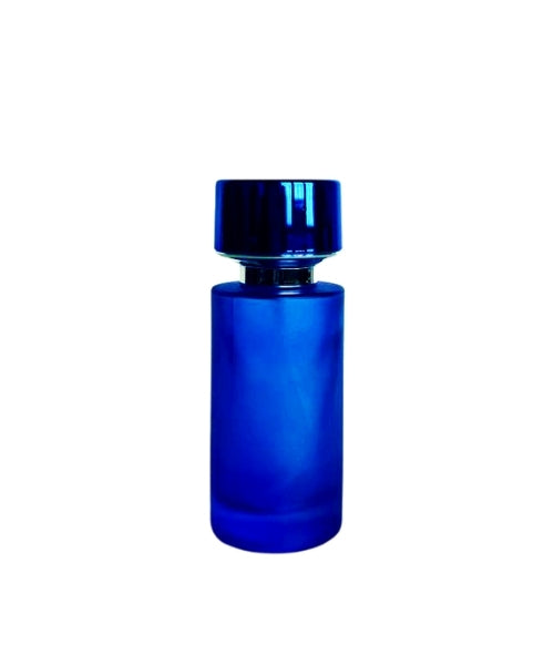 GRASH GLASS BOTTLE BLUE / 50 ML WITH BOTTLE CAPS